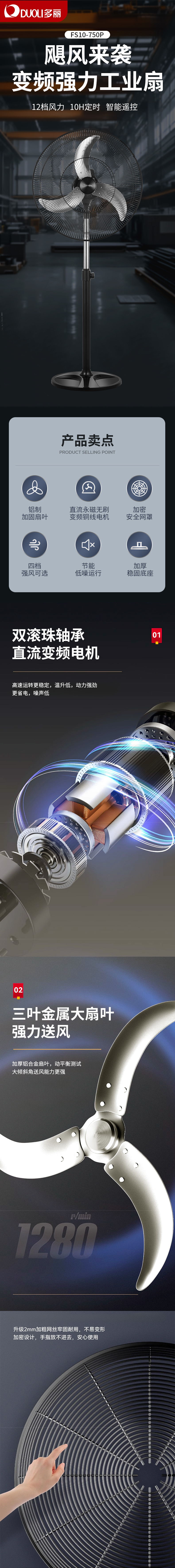工业扇FS10-750P详情页